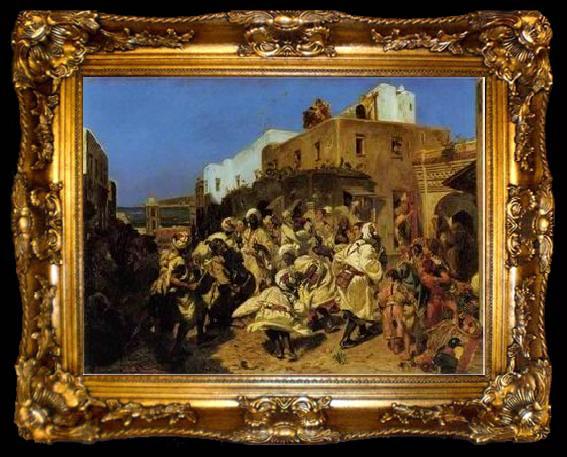 framed  unknow artist Arab or Arabic people and life. Orientalism oil paintings 103, ta009-2
